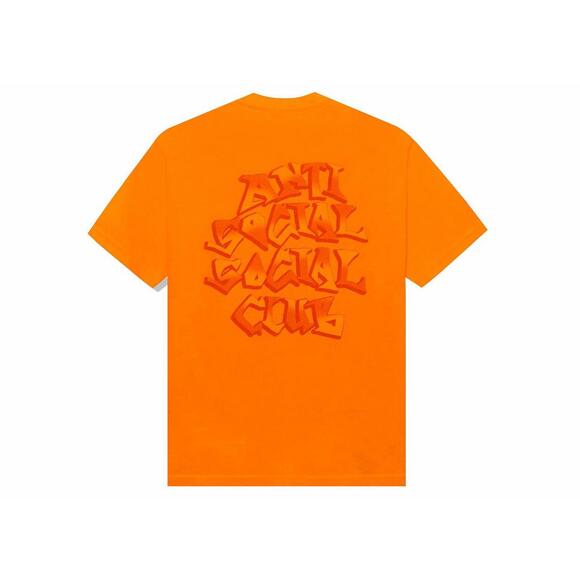 Anti Social Social Club Low Brow Tee Orange L Size L - Picture 1 of 7